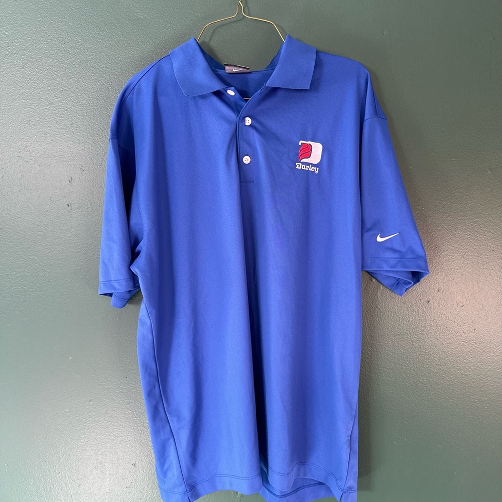 Nike Golf Blue Polo Shirt with Darley Logo